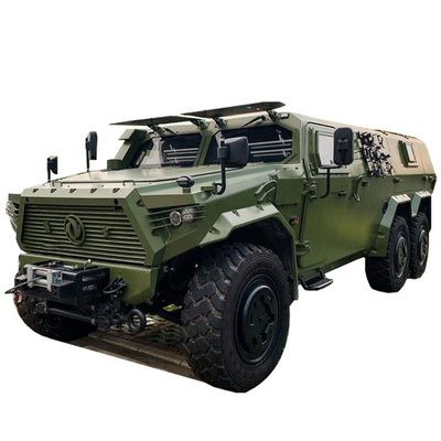 중국은 도로 군용 차량 6x6 300hp 전장 장비에서 방탄 관례를 방어합니다