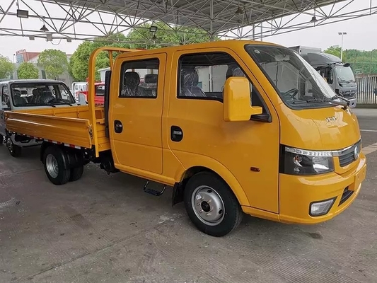 DONGFENG 가벼운 화물 트럭 두 배 택시 줄 트럭 침대 화물은 90Hp 디젤 엔진을 점화합니다