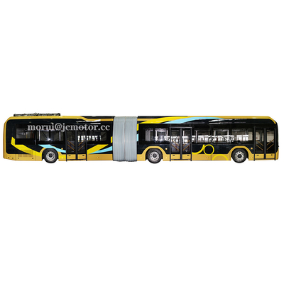 18m FCEV 전기 도시 버스 55 좌석 관절 BRT 풀 로드 350km 범위 마일리지