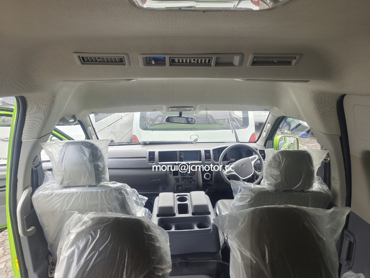 맞춤형 안티구아와 바부다 RHD 전기 시티 미니 버스 HIACE 모델 18 좌석 300km 범위 마일리지