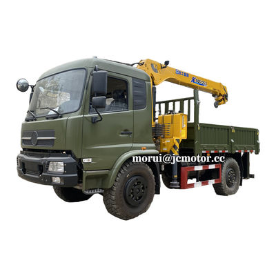 토르센 차차 잠금 4x4 트럭에 장착 된 크레인 풀 타임 4WD 오프로드 차량 9톤 유료 화물 용량