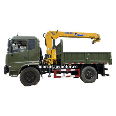 토르센 차차 잠금 4x4 트럭에 장착 된 크레인 풀 타임 4WD 오프로드 차량 9톤 유료 화물 용량