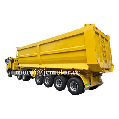 둥펑 중량 덤프 트럭 6X4 트랙터 100톤 팅퍼 반트레일러 광업 50Cbm