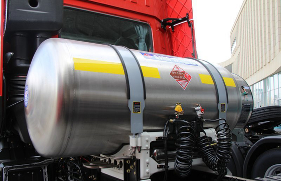 LNG 6x4 과중한 업무 트랙터 트럭 470 에이치피 견인 집단 39.5 톤 병참수송기