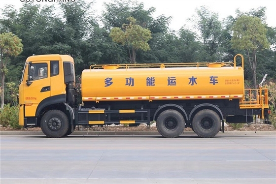 무거운 6x4 290HP 자치 도시 위생 트럭 매뉴얼 9MT 20cbm 살수차