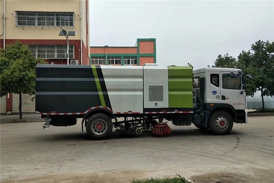 청소 스위퍼 자치 도시 위생 트럭 디젤 엔진 4x2 8m 200 HP