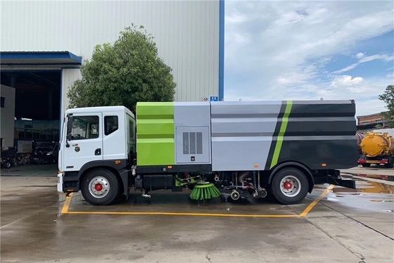 청소 스위퍼 자치 도시 위생 트럭 디젤 엔진 4x2 8m 200 HP