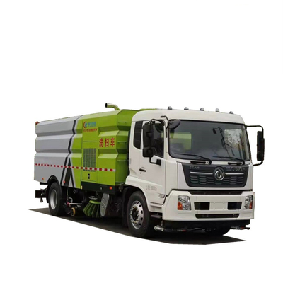 16 CBM 자치 도시이 위생 트럭 차축 거리 5000 밀리미터 210 HP 청소기 세정 트럭