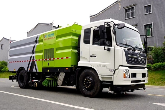 16 CBM 자치 도시이 위생 트럭 차축 거리 5000 밀리미터 210 HP 청소기 세정 트럭