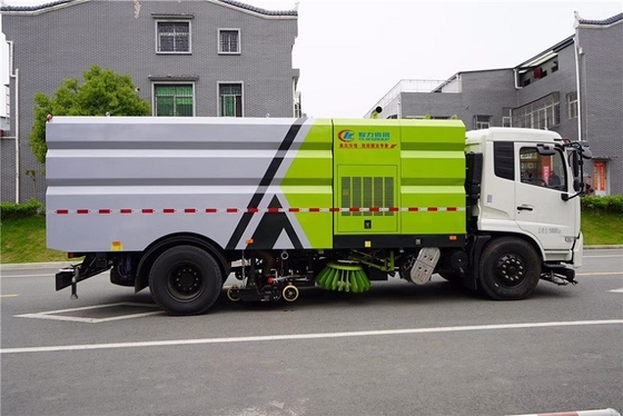 16 CBM 자치 도시이 위생 트럭 차축 거리 5000 밀리미터 210 HP 청소기 세정 트럭