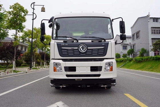 16 CBM 자치 도시이 위생 트럭 차축 거리 5000 밀리미터 210 HP 청소기 세정 트럭