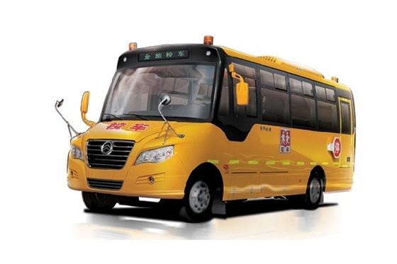 85kw 디젤 셔틀 버스 80km/H 노란 버스 수송 24 - 32 좌석